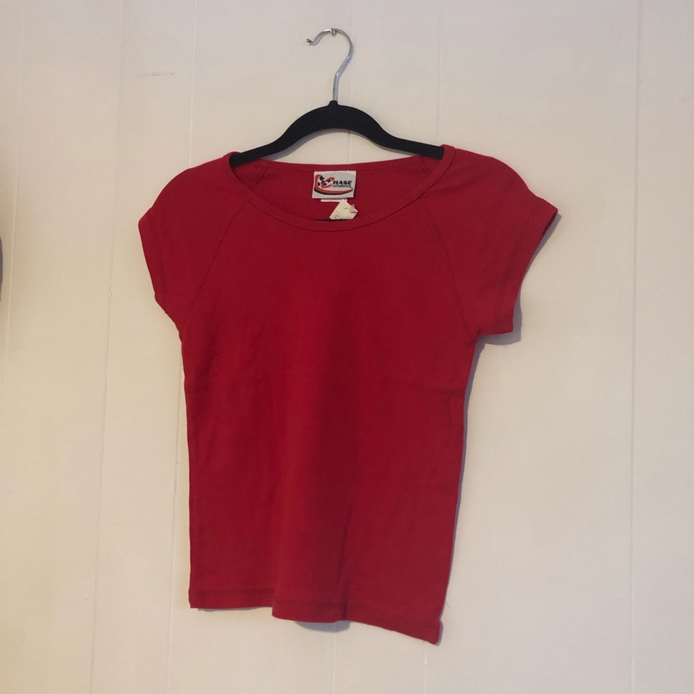 RED COTTON TEE
